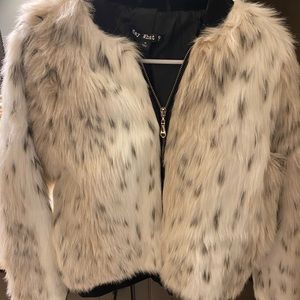 Faux fur jacket